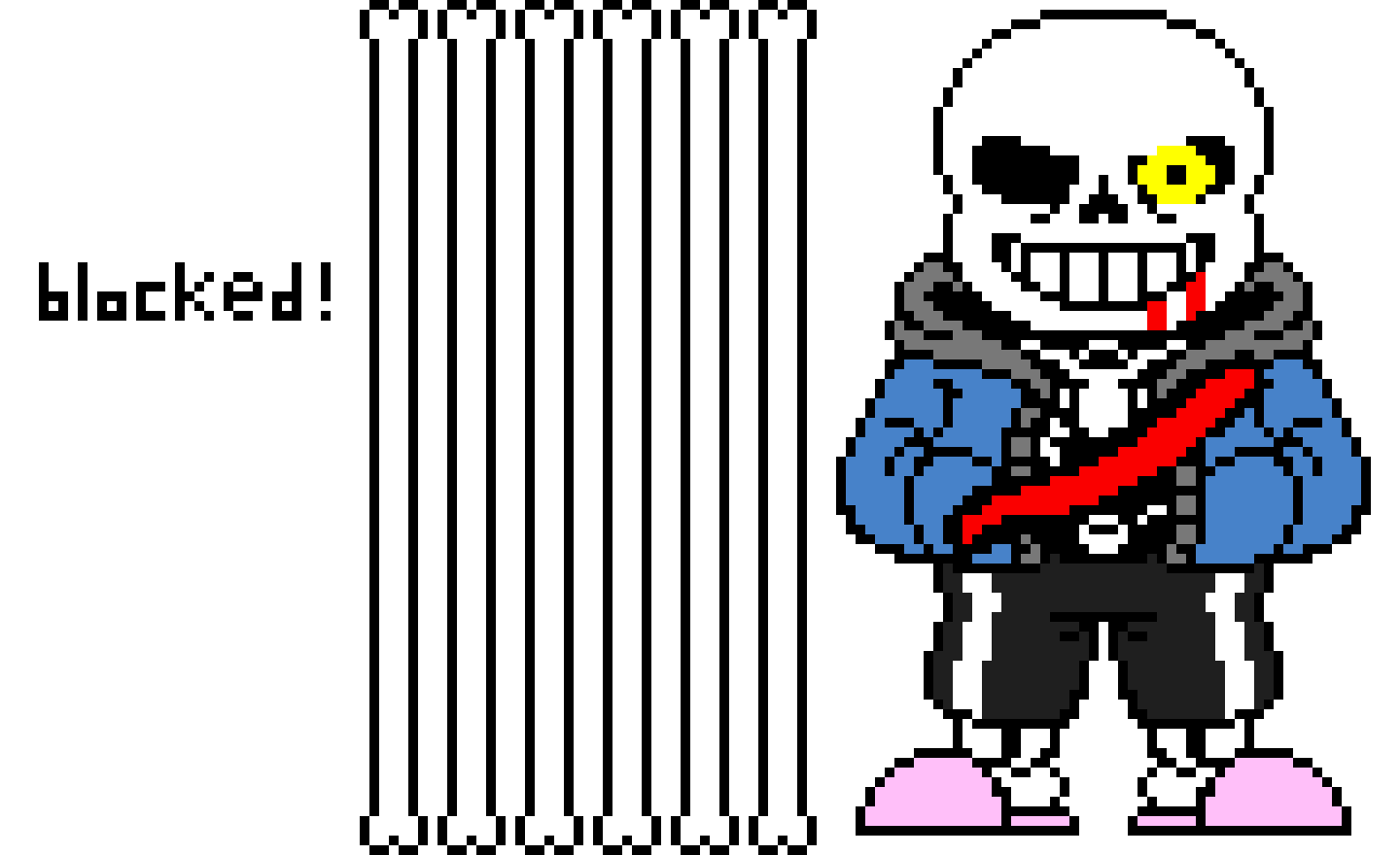 [1e5ebd] Undertale: HARD-MODE. Sans phase 2.