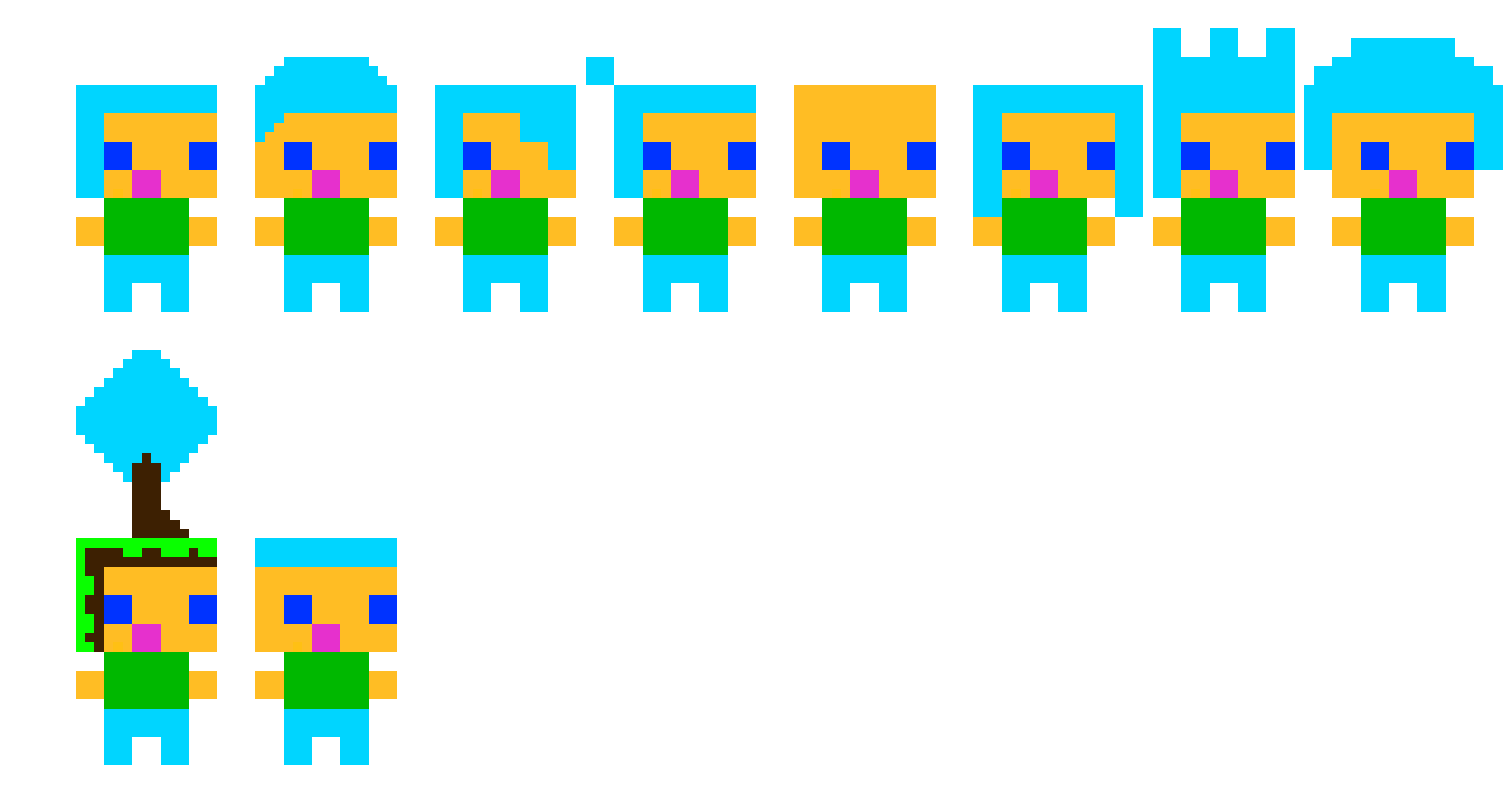 Male Blue Hair