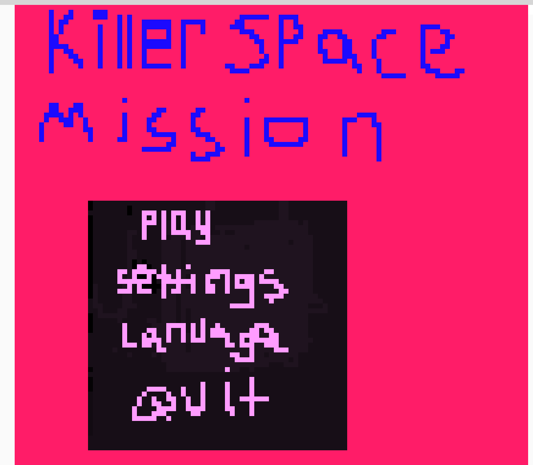 [1e5e33] main menu
