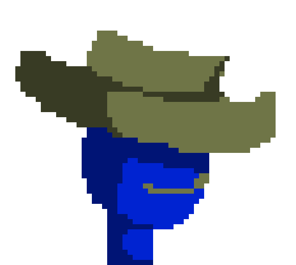 [8c660b] he's not edible- he's blue because he's based off TABS units