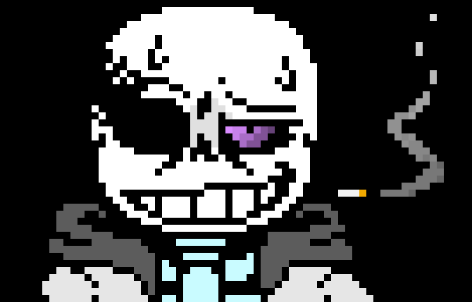 [c4081a] *Starts eating the ramen* - *Looks over at Sans* Hey... do you wanna have some?