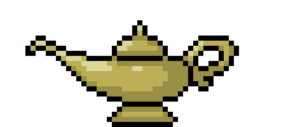 [a81234] (unlike the movie he enjoys helping people hes an alternate universe of the genie)