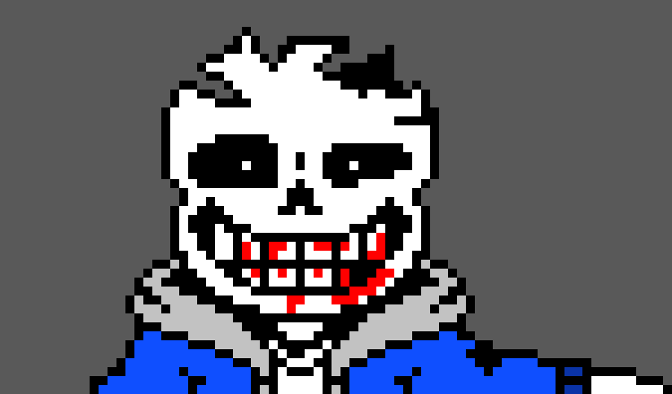 you have to kill me first if you wanna stop me heheheh.....* sends more sharp bones at ink then a blaster at him *