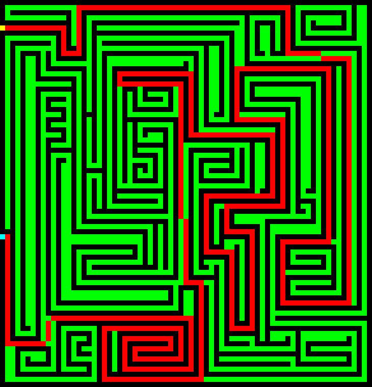 [38c9aa] blue=entrance yellow=exit imo, also went ahead and solved it