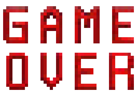 [8d33c3] Game Over pixel art