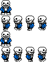 [b8a5f2] UnderTale - Sans Walking Sprite Sheet