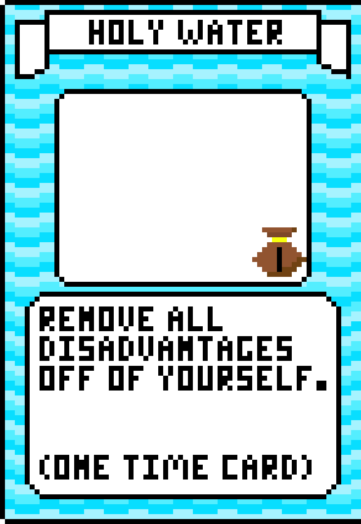 Ice Holy Water Card