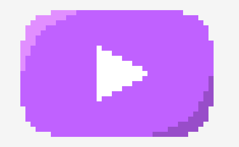 [58bec0] Pixelized YouTube Logo
