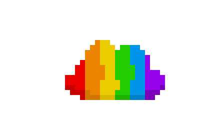 [9664c4] Rainbow cloud sprite