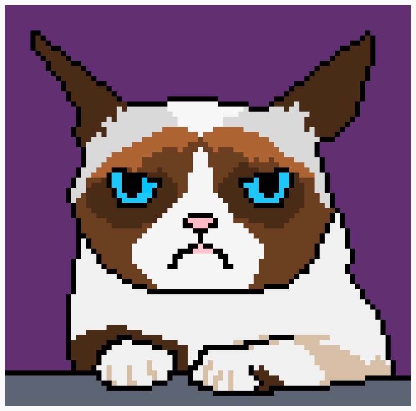 [9664c4] 8-bit grumpy cat