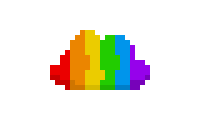 [9664c4] Rainbow cloud sprite