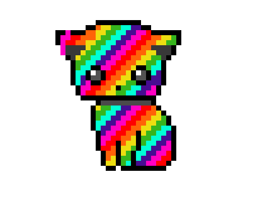 [9664c4] rainbow kitty