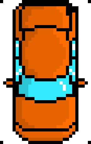 [f7f9a2] pixel car_orange