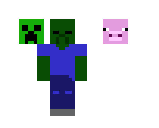 [9664c4] Creeper & Zombie & Pig