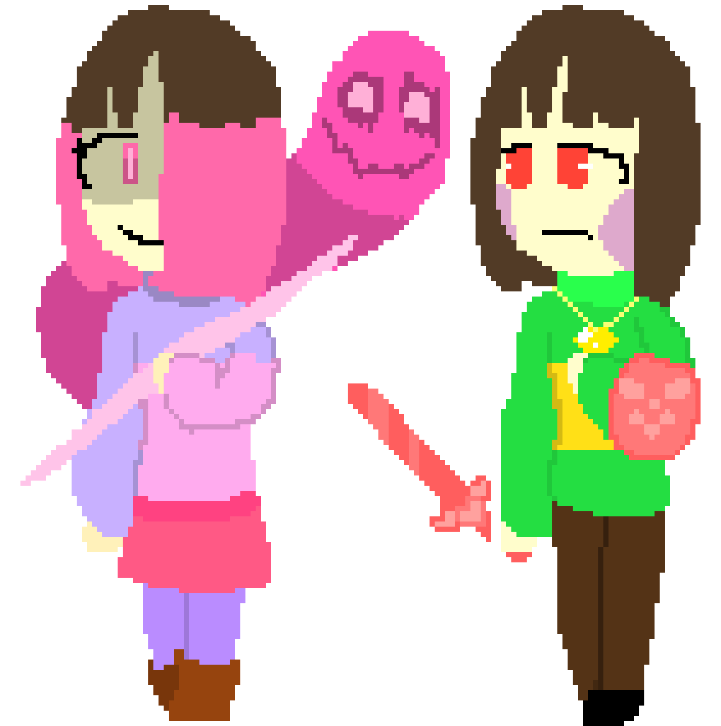 [9664c4] Glitchtale Betty vs. Chara