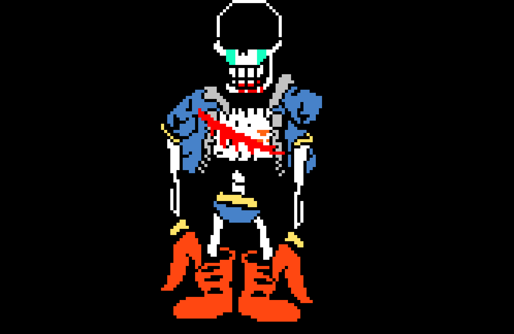 [c6437a] Disbelief Papyrus Phase 4 Battle Sprite.