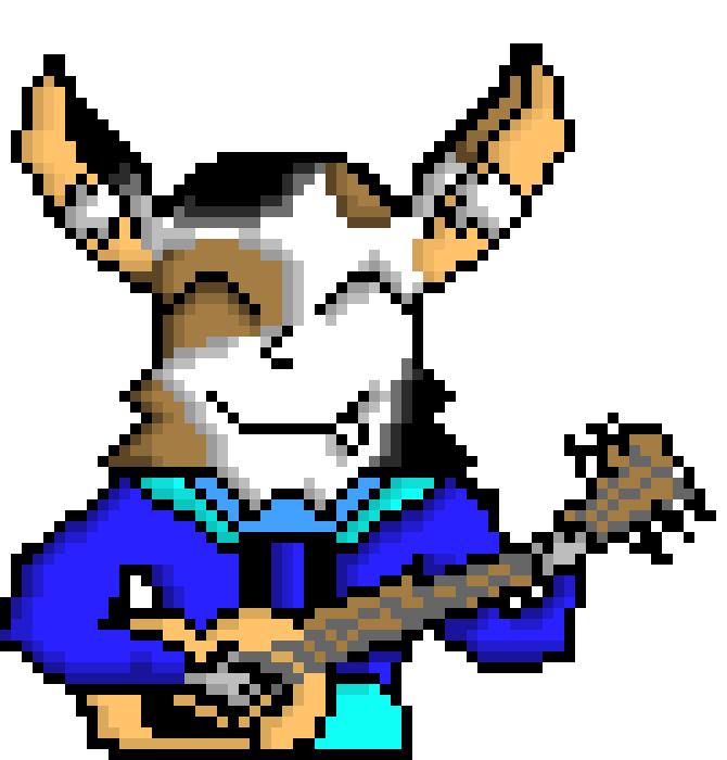 gunther, i play guitar irl, so i made this sprite!