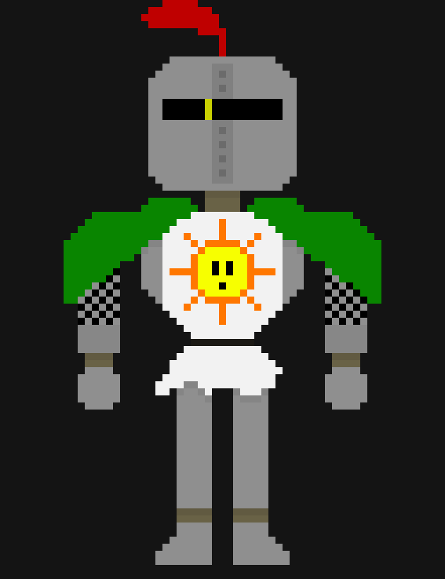 [2fcb16] Atleast your still here.......*He looks at his sword and sheild* 