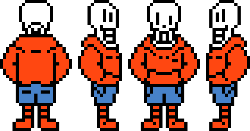 PeterPlay19's Underswap Papyrus Overworld Sprites.