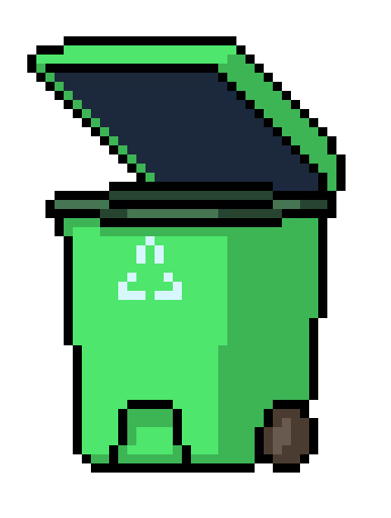 green-trash-can