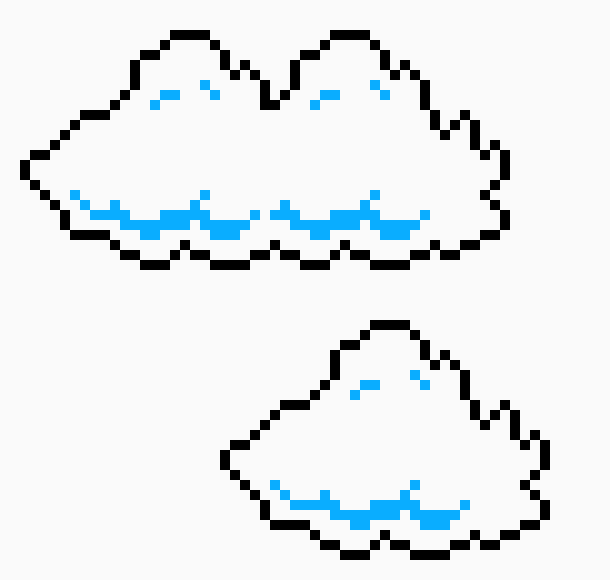 [4040ed] Super Mario Bros Cloud Sprites