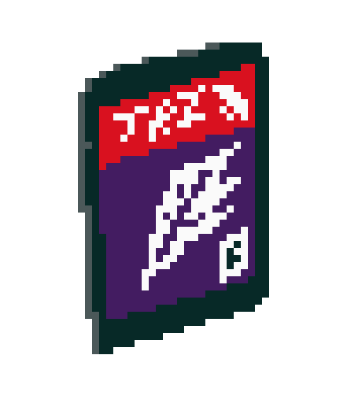 [21242a] trigun pixel game cartridge