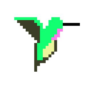 [01bcc3] colibri pixel
