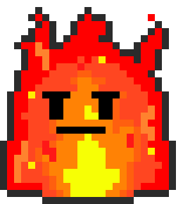 [beaef5] Flame Mini Boss 1 Outlined 2