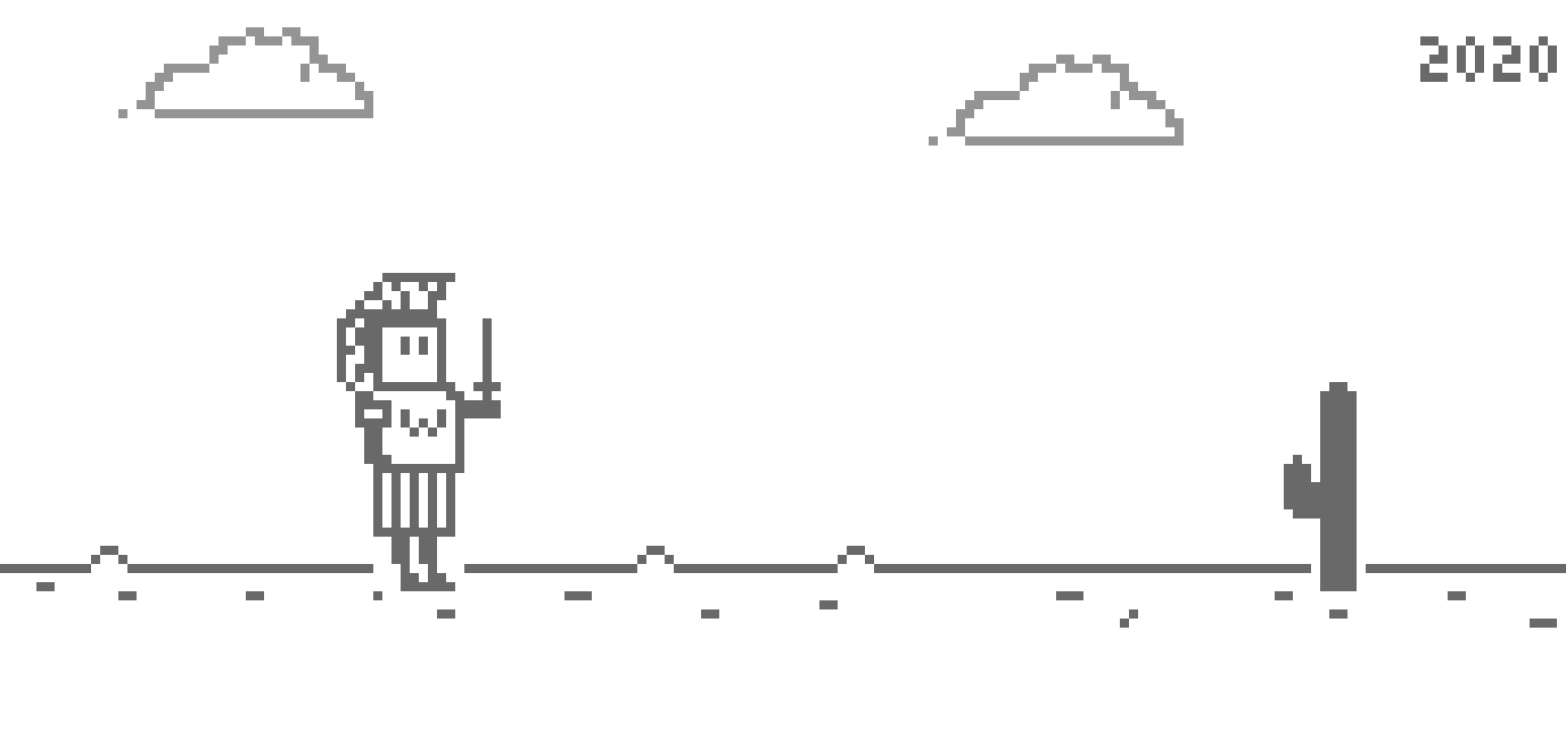 Dino game - warrior COMPe