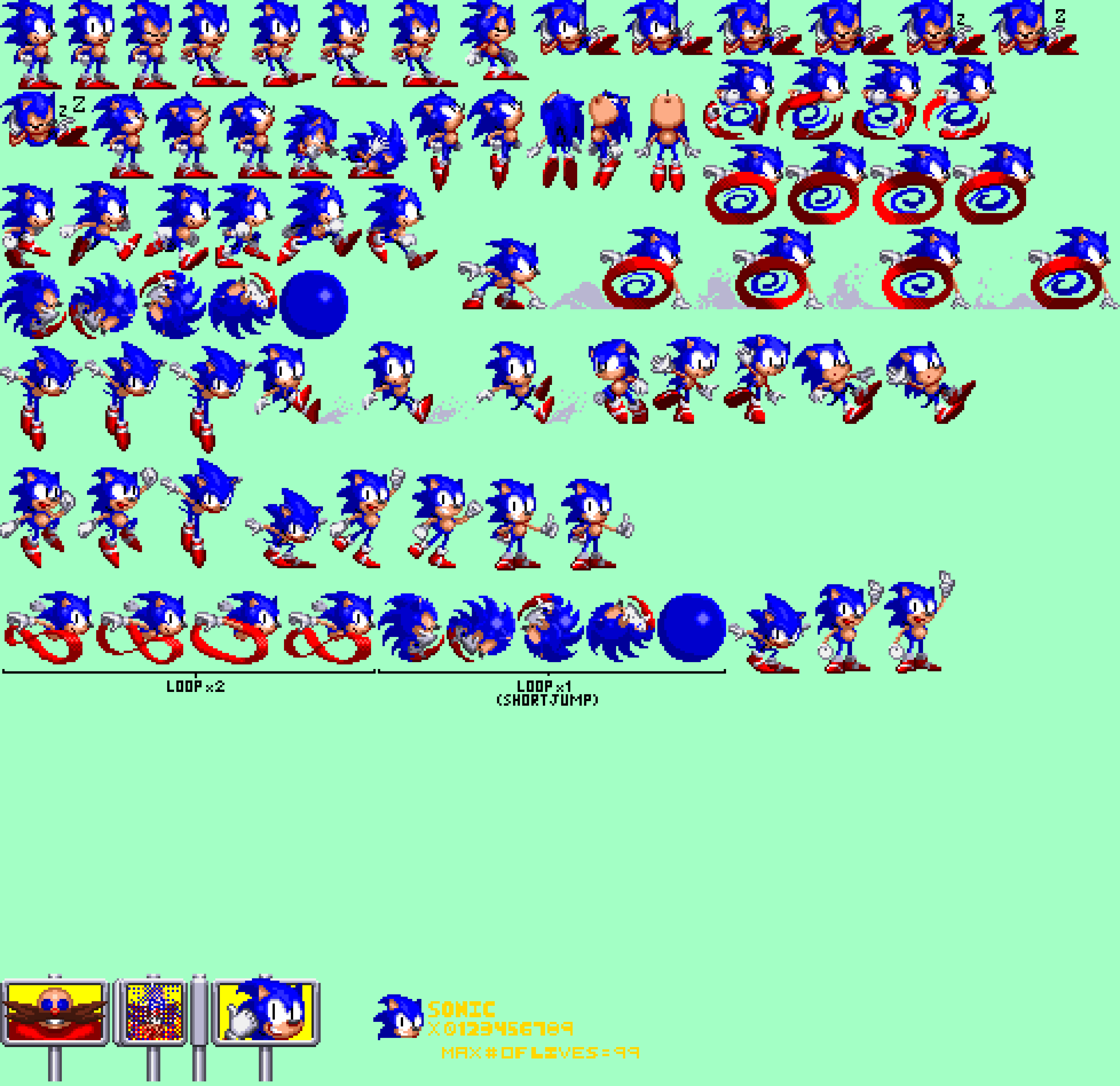 Sonic 5 Sprite Sheet