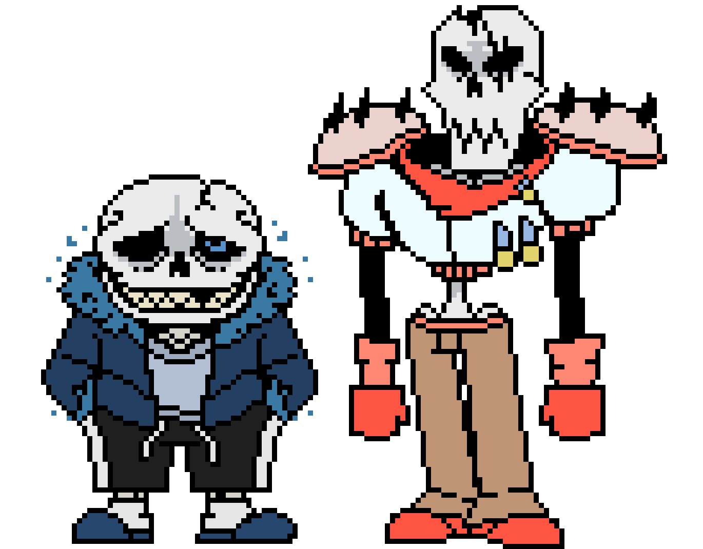 CANON!Revertfell Sans and Papyrus