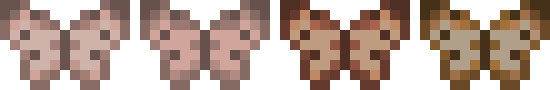 [9b9cad] Brown Butterfly Pixel Art