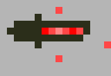 [e27272] *a knifw goes into the blaster and blows up before cherry can react*