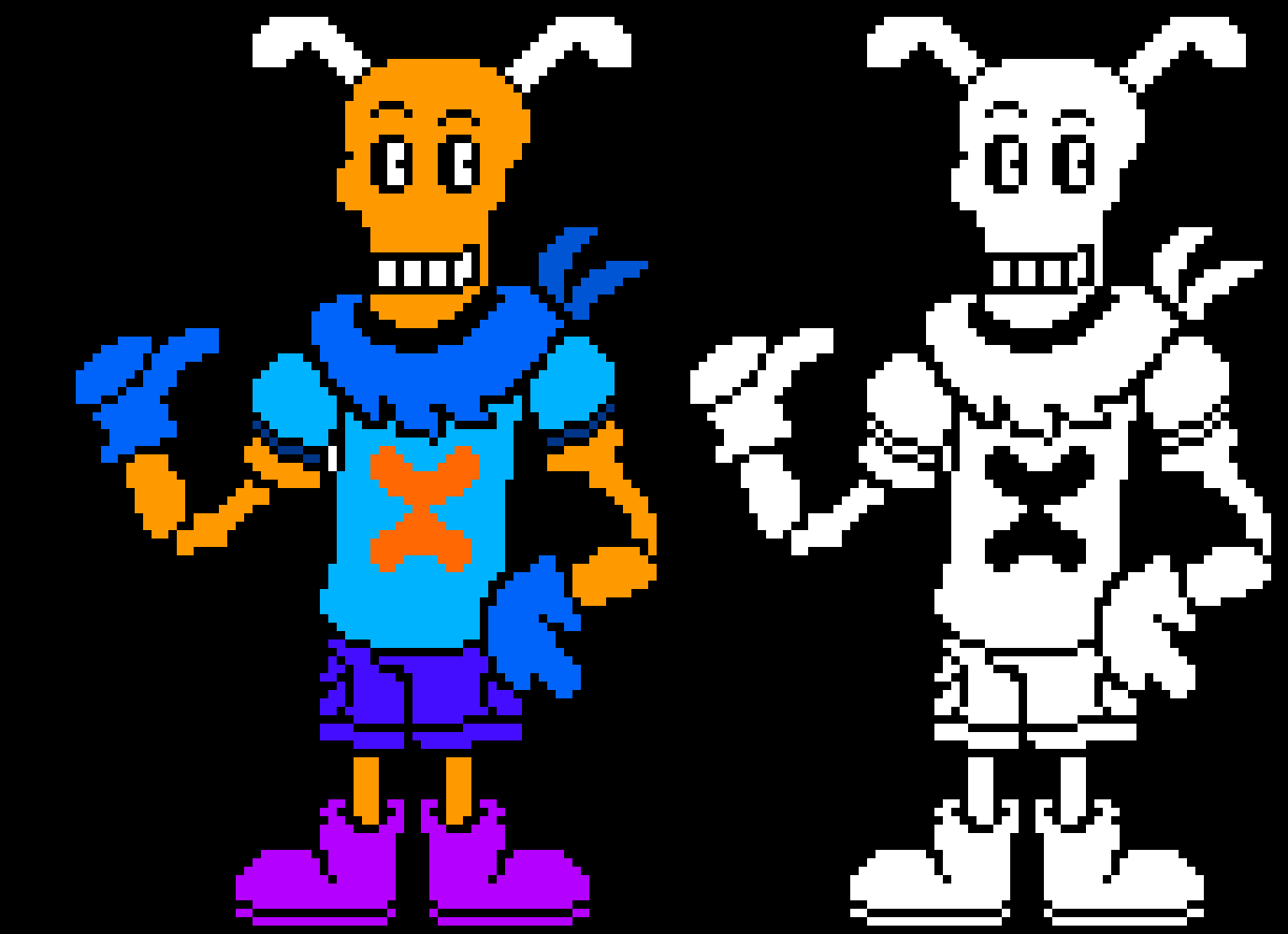 Swapswapiric David (Color and monochrome sprite)