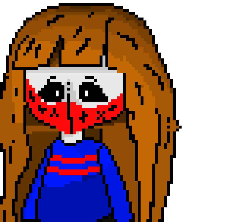 [2fbf6b] ((back)) -she glitches out with static for a second-