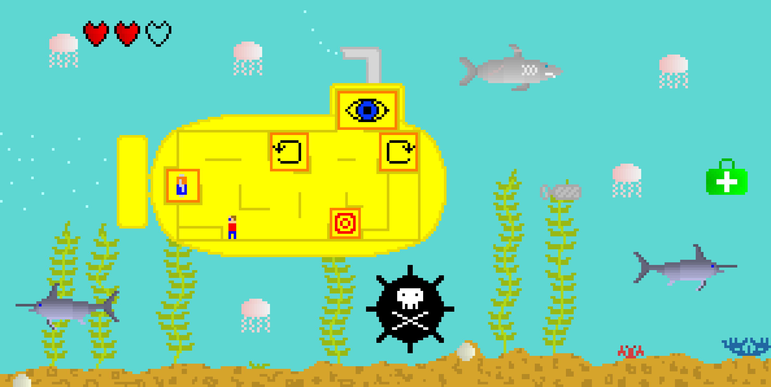 [9b9476] Yellow Submarine Startbildschirm