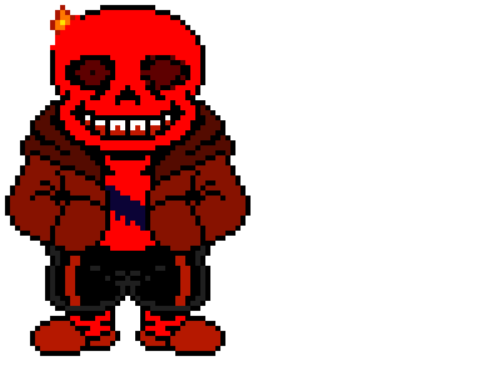 [a4ab4f] Underdown blood Sans The Skeleton death  Sprite.