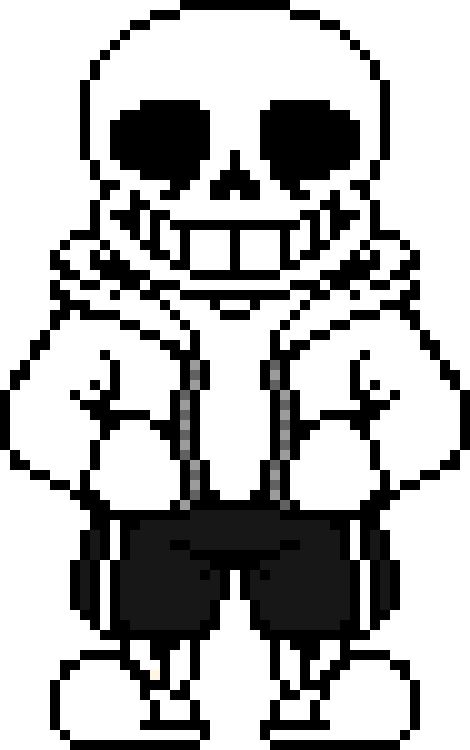 Sans sprite, except hes a base for others to use for OC reasons.