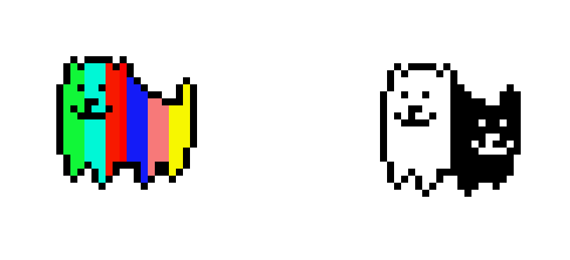 RAINBOW DAWG AND YIN YANG DAWG
