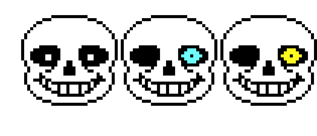 just some sans battle faces i made