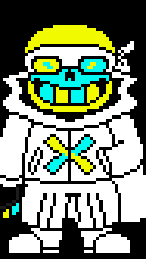 [ae7706] *his bones start changing colors* - ts sans (landon)