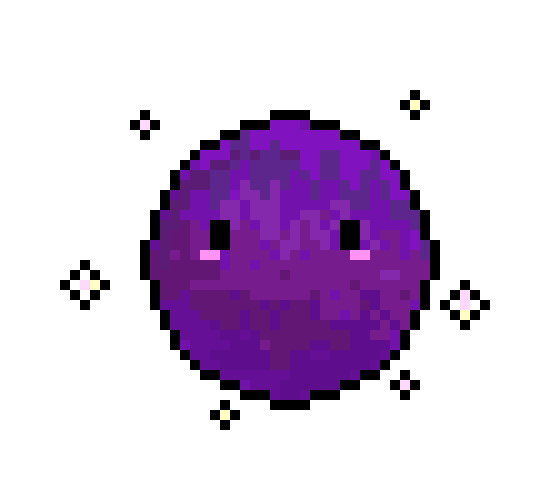 [bcb633] kawaii purple planet