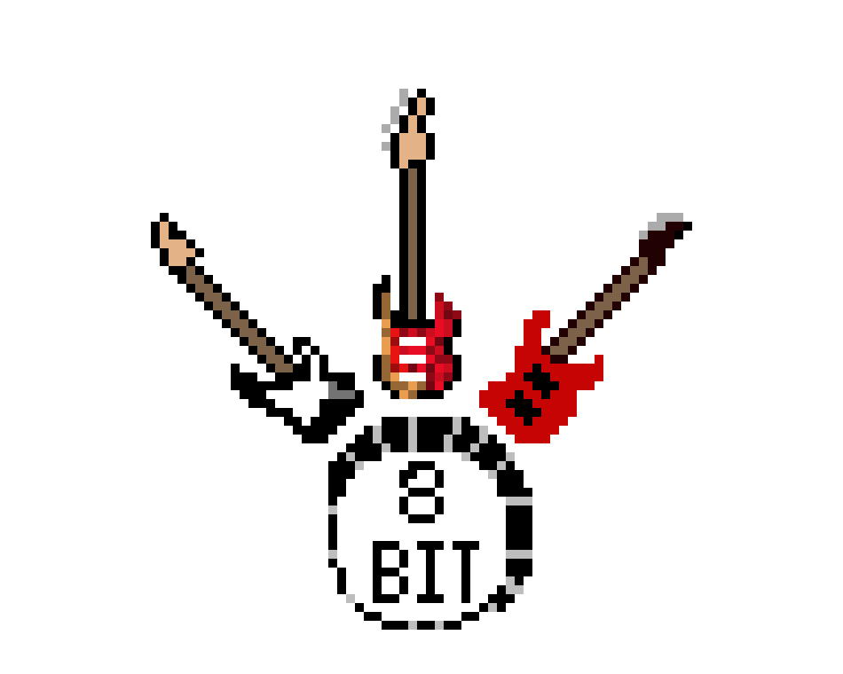 [9664c4] 8- bit band logo