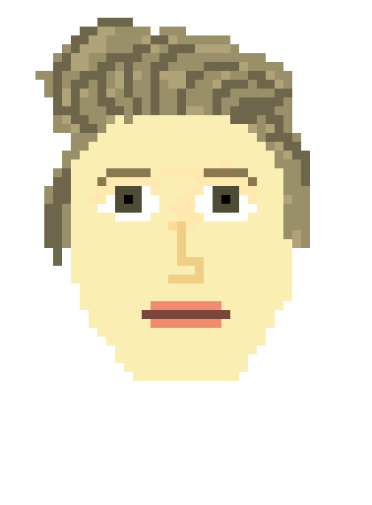 [9664c4] flynn pixel portrait