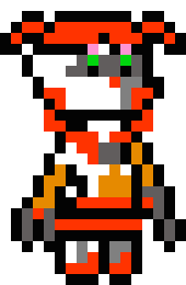 [05b0c1] *Battle Theme begins* *It's new form has clasps, he grabs Sir Pentious with one.*