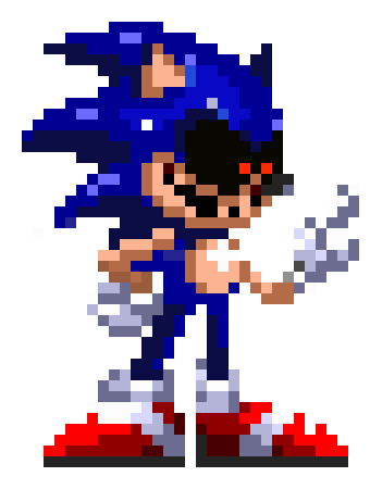 [921d40] Redrawn FNF pixelated Sonic.EXE
