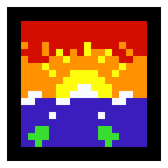 [d448fc] Mini Ocean Sunset