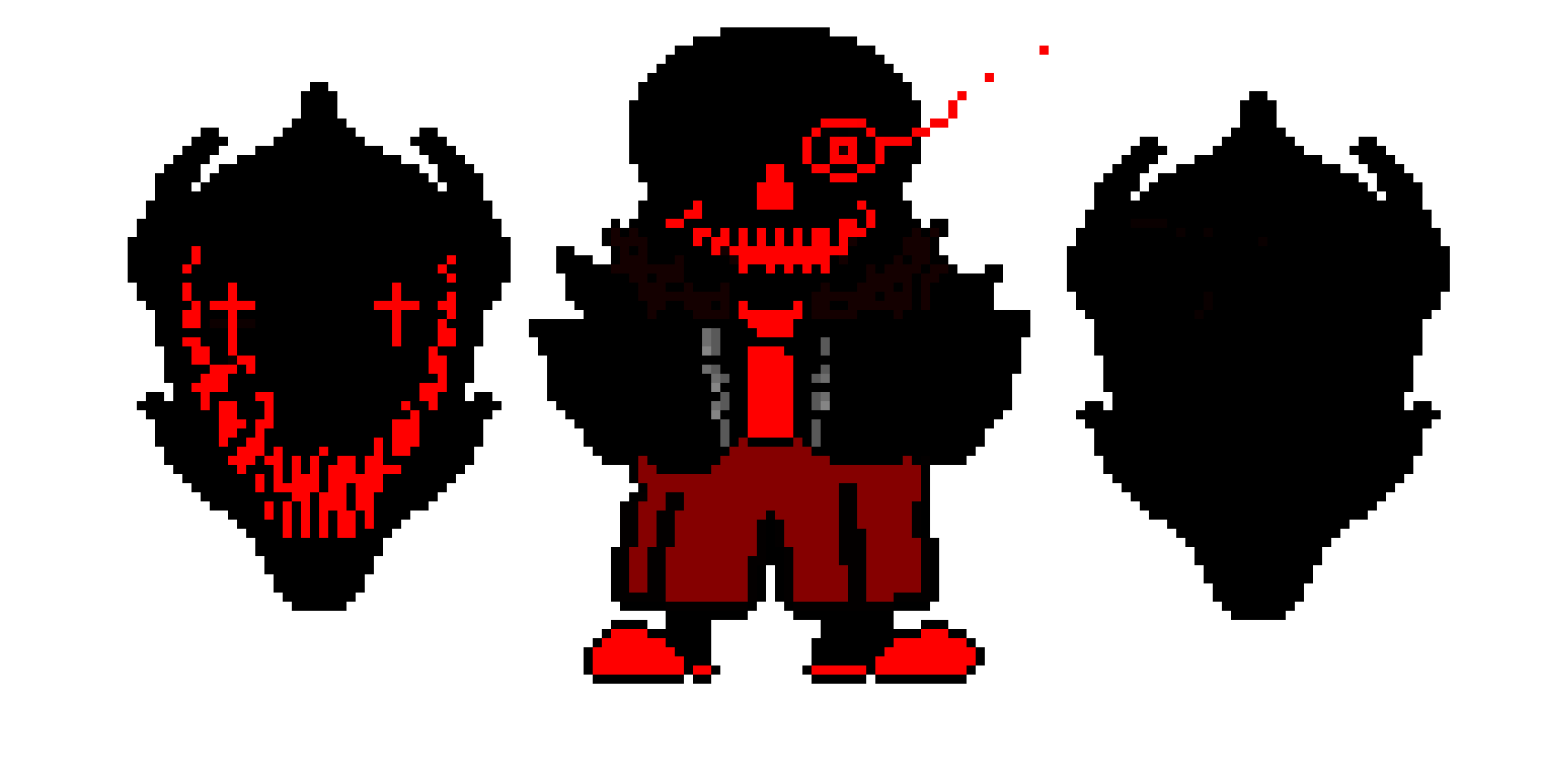 nightmare Sans and gaster blasters.