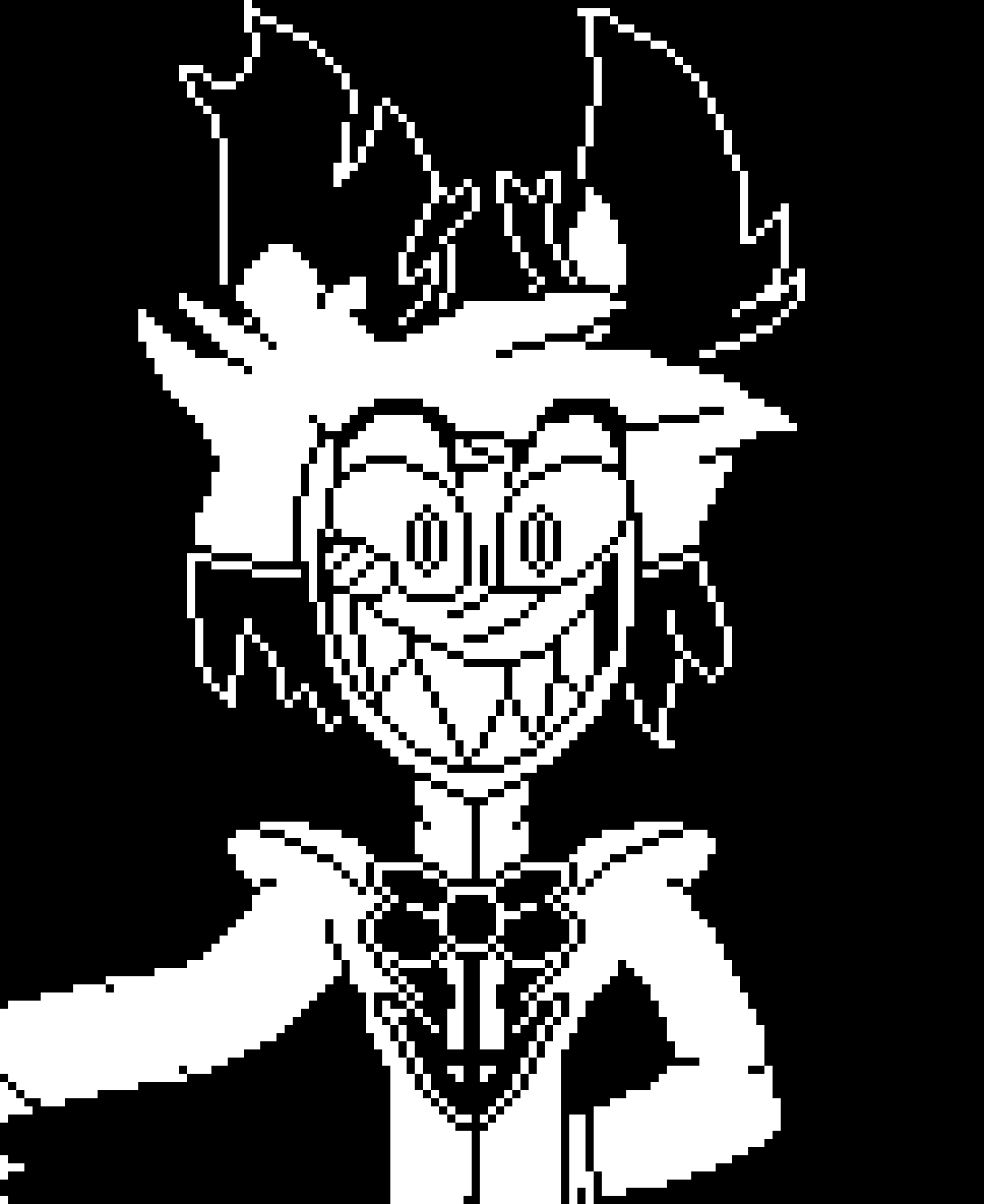 [4793a2] OH! same difference! and im not a fake demon! im the radio demon! or alastor! -puts hand towards mocha for hand shake- but its a pleaure to meet you...whatever your name is!
