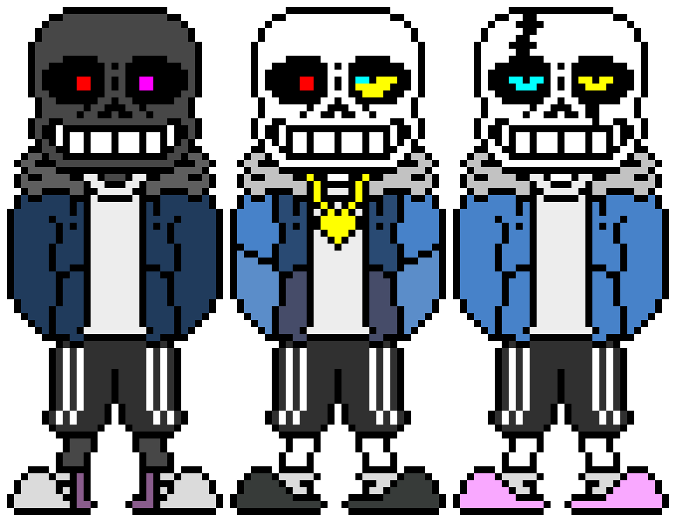 [d6b045] AT Judgement, Second Chance and Fear Sans: *They get hidden by ??? Sans*